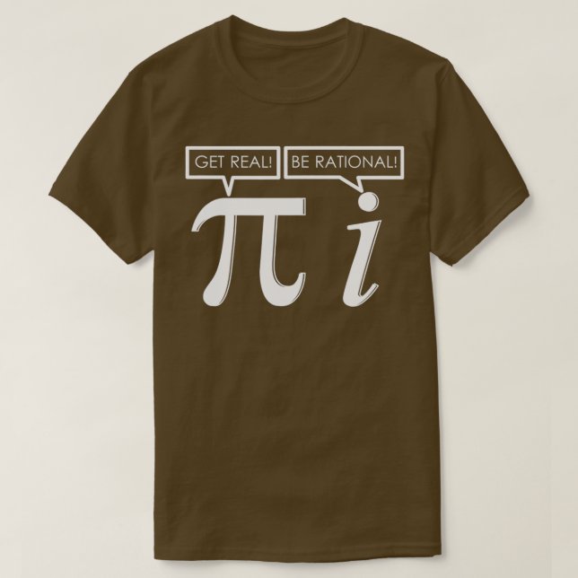 T-shirt Math Teacher Get Real Be Rational Funny Math Symbo (Design devant)