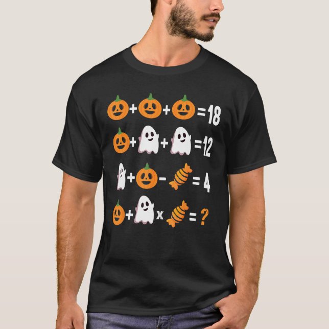 T-shirt Math Teacher Halloween Order of Operations Men Wom (Devant)
