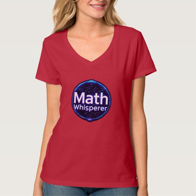 T-shirt Math Teacher Math Whisperer (Devant)