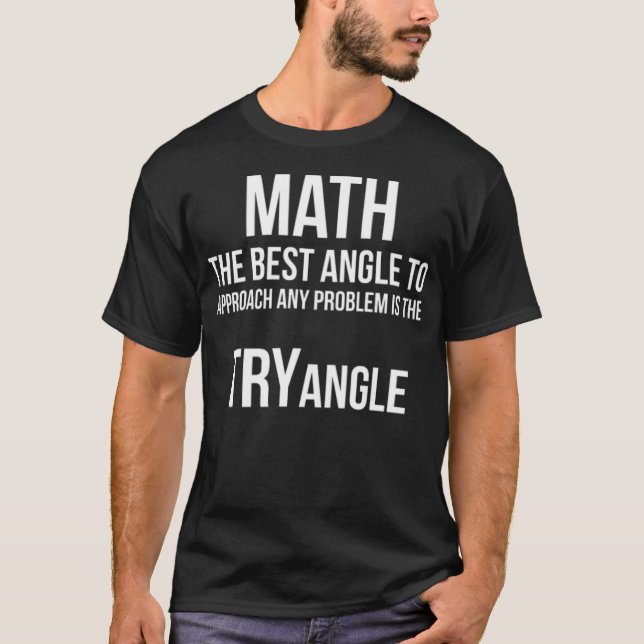 T-shirt Math Tryangle Funny ranch Geek pays (Devant)