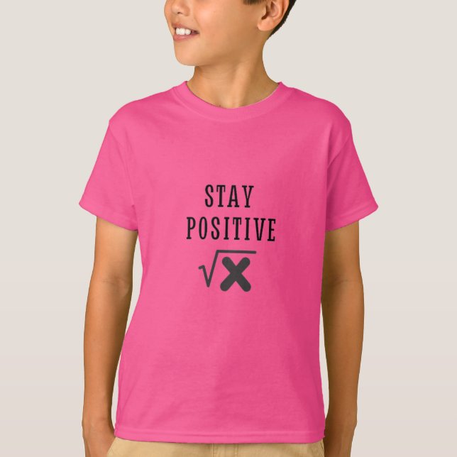 T-shirt Math Valeur absolue Rester positif (Devant)