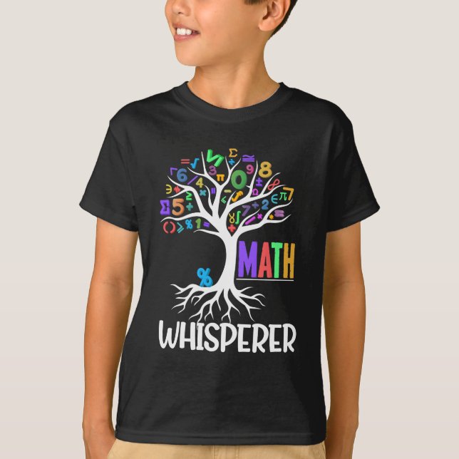 T-shirt Math Whisperer Tree Math Educator Algebra Nerds (Devant)