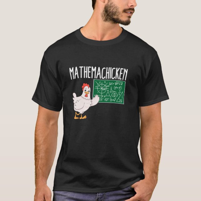 T-shirt Mathemachicken Funny Enseignant Math Chicken T Che (Devant)