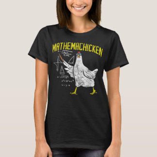 T-shirt Mathemachicken Math Algebra Nerd Enseignant Poulet