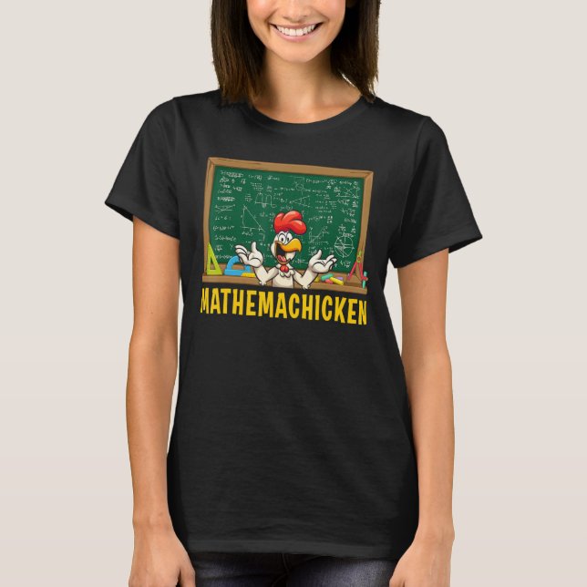 T-shirt Mathemachicken Math Joke Formule Geek équation stu (Devant)