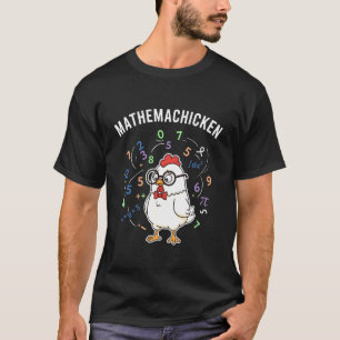 T-shirt Mathemachicken Prof de maths drôle de poulet jeu d
