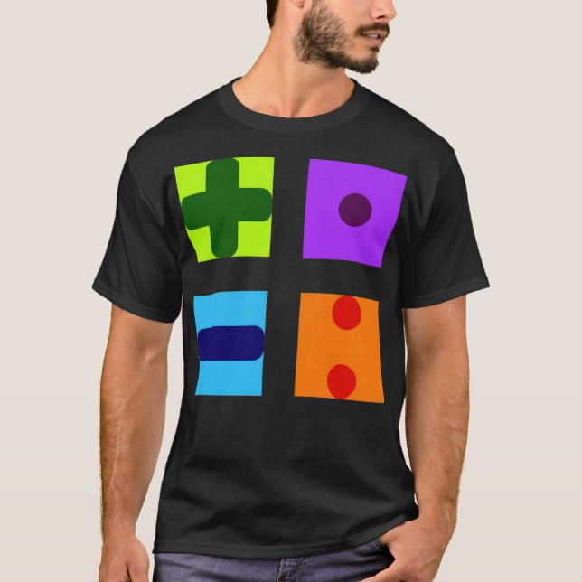 T-shirt mathematic symbols mathematics maths teacher best  (Devant)