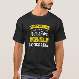 T-shirt Mathématicien Titre de l'emploi Employé Drôle Trav