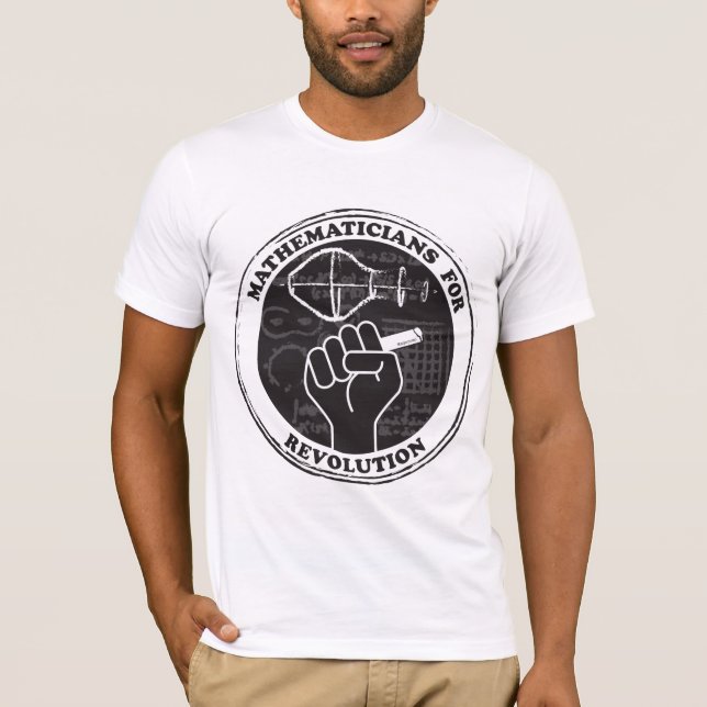 T-shirt mathématiciens pour la révolution (Devant)