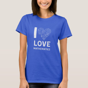 T-shirt mathématique I Love Mathematics, T-shirt m