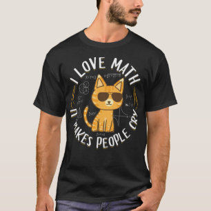 T-shirt Mathématique J'aime mathématiques Mathématiques mu