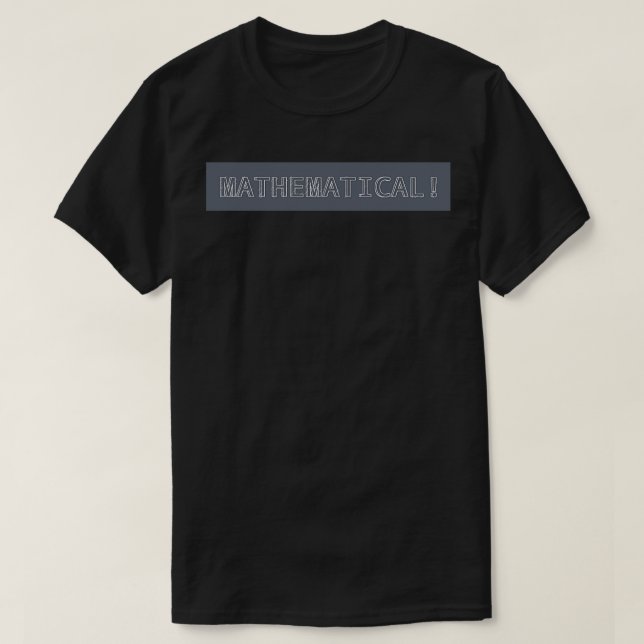 T-shirt Mathématique pédagogique (Design devant)
