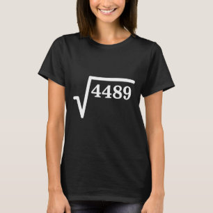 T-shirt Mathématiques 4489, Blague mathématique de carré p