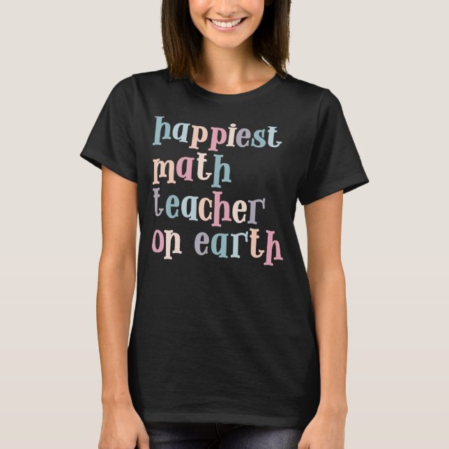 T-shirt Mathématiques de l'école Mathématiques des enseign (Devant)