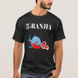 T-shirt Mathématiques des poissons piranhas