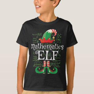 T-shirt Mathématiques Elf Cadeau Drôle Correspondance Xmas