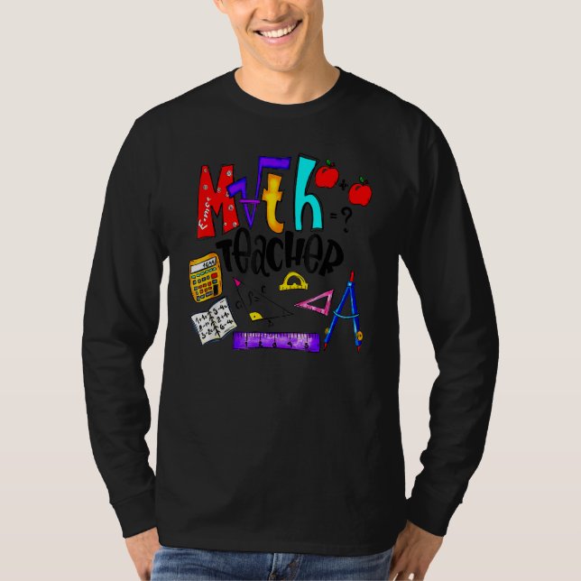 T-shirt Mathématiques Enseignant Mathématiques Éducation R (Devant)