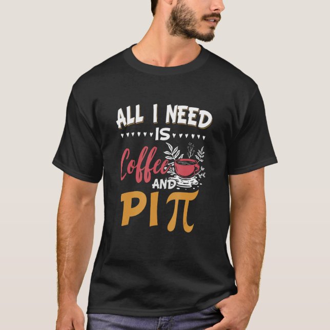 T-shirt Mathématiques et café Graphisme Femmes Hommes Math (Devant)