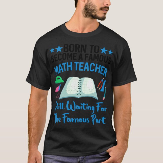 T-shirt Mathématiques Géométrie Confusion Célèbre professe (Devant)