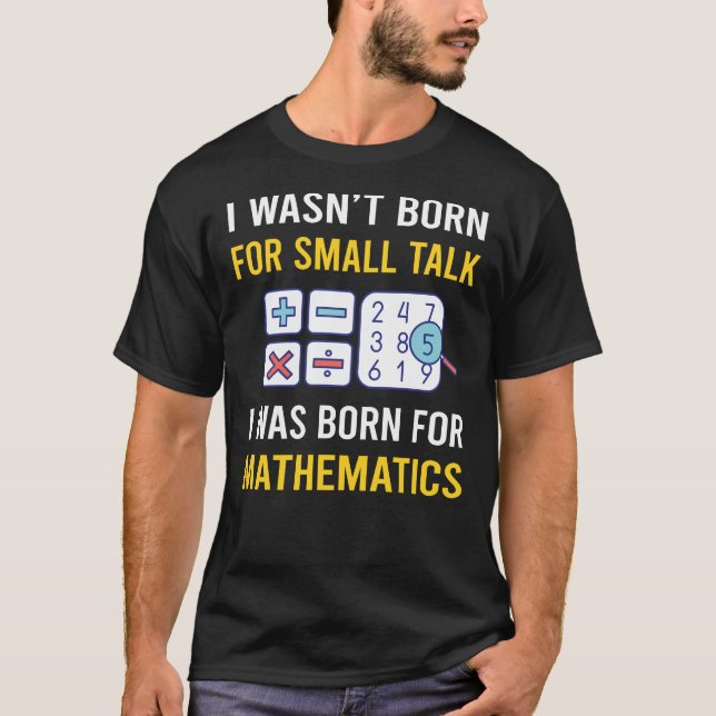 T-shirt Mathématiques mathématiques de petites présentatio (Devant)
