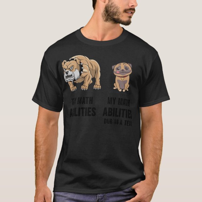 T-shirt Mathématiques Mathématiques Mathématicien Test ami (Devant)