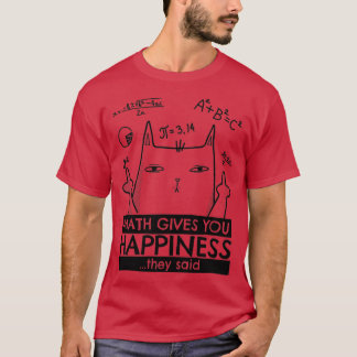 T-shirt Mathématiques Mathématiques Mathématiques Cat amp