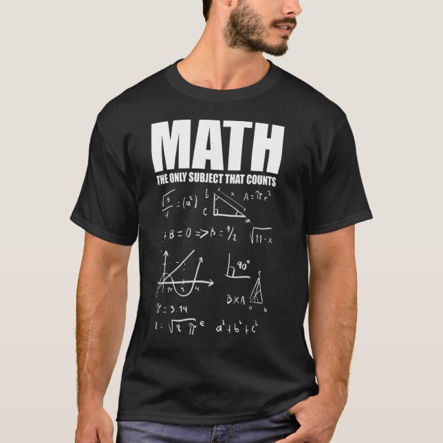 T-shirt Mathématiques Mathématiques Nerd Amusement 2 (Devant)