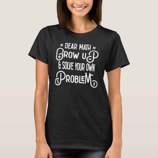 T-shirt Mathématiques pour adolescentes femmes pré-adolesc (Devant)