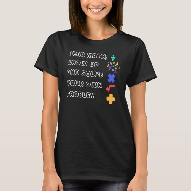T-shirt Mathématiques pour adolescentes femmes préadolesce (Devant)