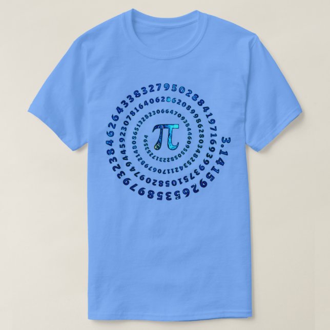 T-shirt Mathématiques spirales Cosmique Pi Jour Pi Univers (Design devant)