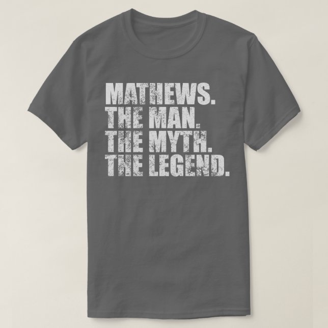 T-shirt MathewsMathews Nom de famille Mathews nom de famil (Design devant)