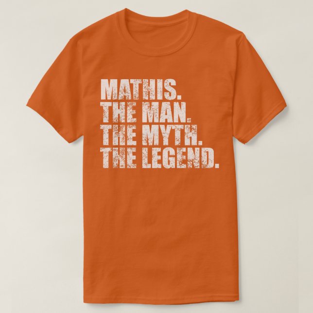 T-shirt MathisMathis Nom de famille Mathis nom de famille  (Design devant)