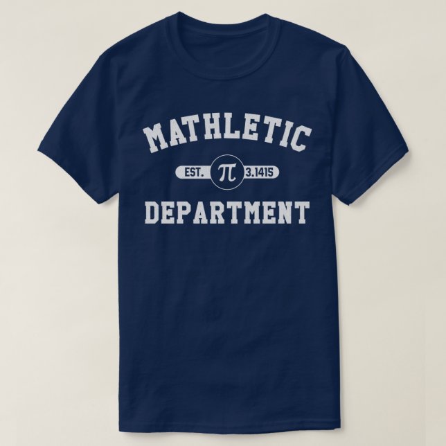 T-shirt Mathletic Département drôle mathématiques jeu de m (Design devant)