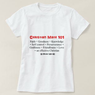 T-shirt Maths chrétiennes 101