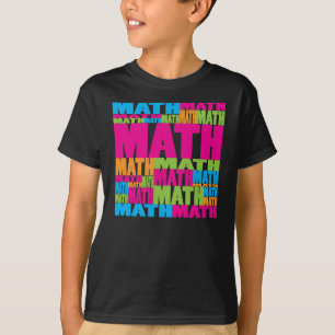 T-shirt Maths colorées