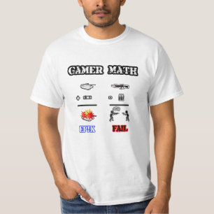 T-shirt Maths de Gamer (avant)