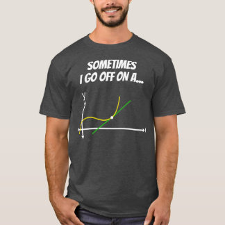 T-shirt Maths drôle Tangent Cadeau Lycée Collège Math D
