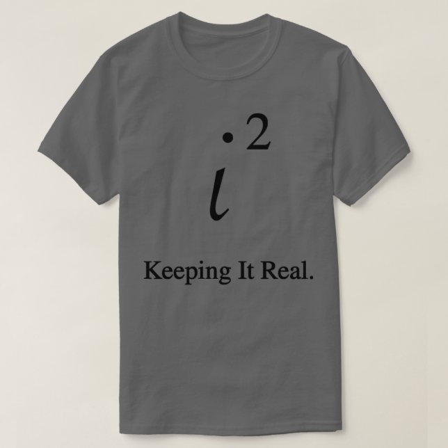 T-shirt maths essayant d'être des nombres réels 2 (Design devant)
