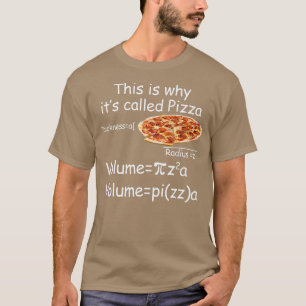 T-shirt Maths et équation de pizza Funny Math et Pizza