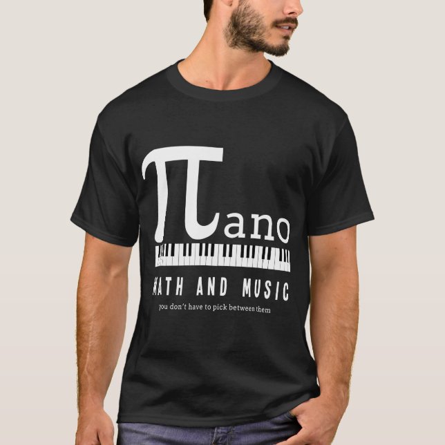 T-shirt Maths et musique inspirées (Devant)