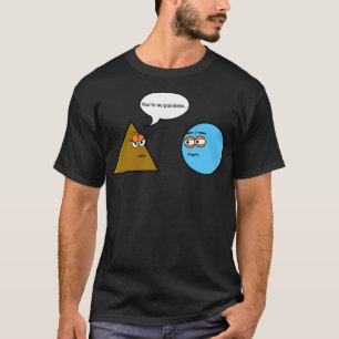 T-shirt maths géométrie plaisanterie triangle nerd cercle