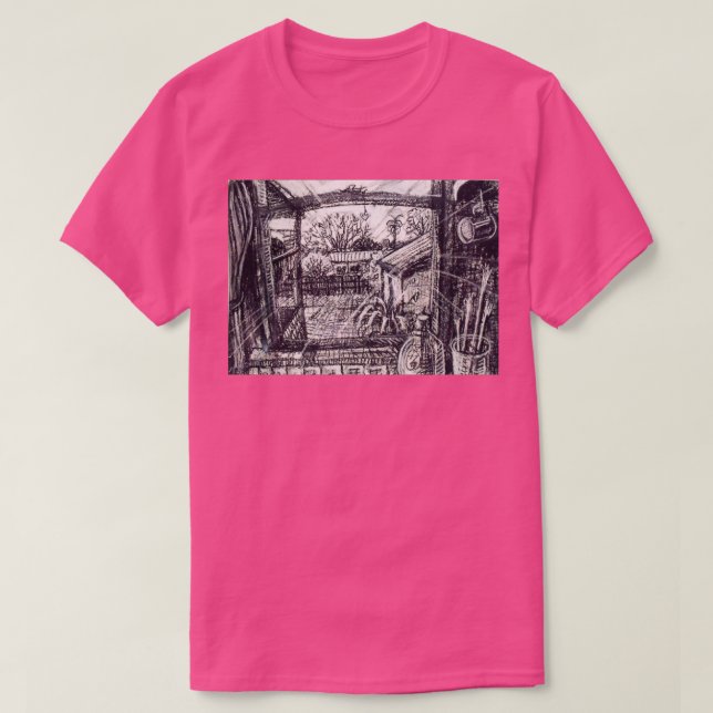 T-shirt Matin à travers la fenêtre de la cuisine à Mordial (Design devant)