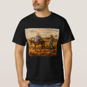 T-shirt Matin, Couple de paysans par Vincent van Gogh
