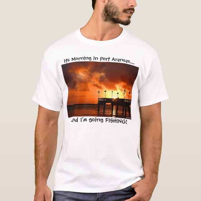 T-shirt Matin dans le port Aransas (Devant)