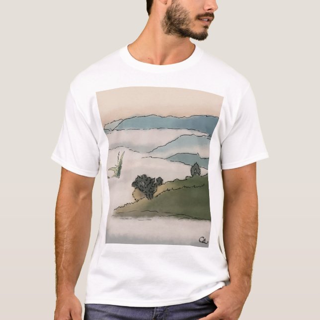 T-shirt Matin gris (Devant)
