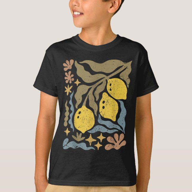 T-shirt Matisse Boho Citron Limoncello Amalfi Design (Devant)