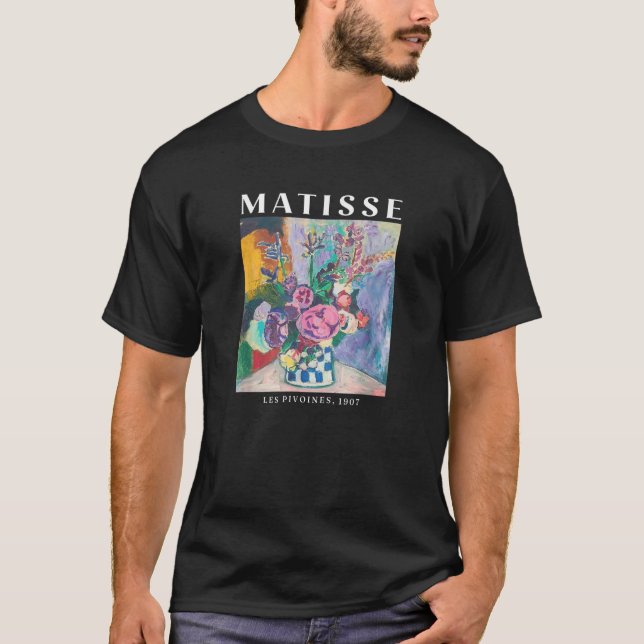 T-shirt Matisse Les Pivoines 1907 Fleur  (Devant)