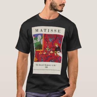T-shirt Matisse - L'Harmonie Dessert En Rouge Classique 19