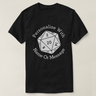 T-shirt Matrices D20 PERSONNALISÉES