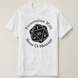 T-shirt Matrices D20 PERSONNALISÉES